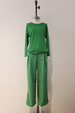 Imagen de #4870 Pantalon wide leg crepe sastrero con pinza
