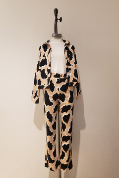 Imagen de #3578 Campera bengalina c lycra estampado "Octavian"