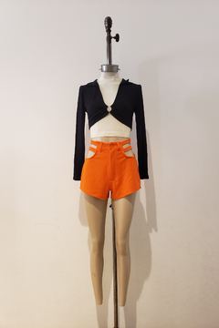 #4876 Short crepe c lycra c abertura "Strass" en internet