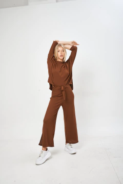 AW23 - 4846 - Palazzo panal c cint elast, c lazo y cst tajos "Nefties"
