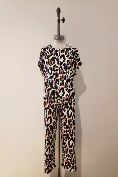 AW23 - 4859 - Palazzo morley estampado con bolsillos "Chenai" - Bluming