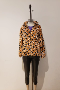 AW23 - 3569 - Campera peluche oversize c cierre y bolsillos "Lamar" - comprar online