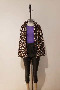 AW23 - 3569 - Campera peluche oversize c cierre y bolsillos "Lamar" - Bluming