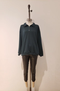 AW23 - 3572 - Maxibuzo rustico oversize c cierre "Vulcano"