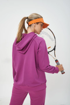 AW23 - 3556 - Maxibuzo rustico inv canguro c puño y cint morley - Bluming
