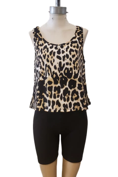 AW23 - 2555 - Musculosa morley estampado "Amaranto" - tienda online