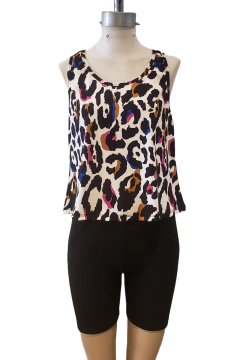 AW23 - 2555 - Musculosa morley estampado "Amaranto"