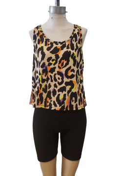 AW23 - 2555 - Musculosa morley estampado "Amaranto" - comprar online