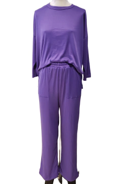 AW23 - 4845 - Palazzo morley ribb con bols del "Horas" - comprar online