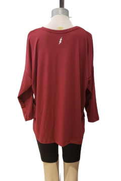 AW23 - 2589 - Remeron crepe ml bordado rayo y con tajos "Yucatan" - comprar online