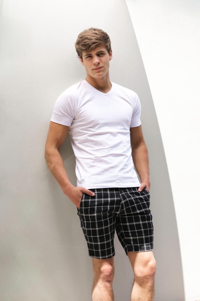 Bermuda a cuadros Clearance