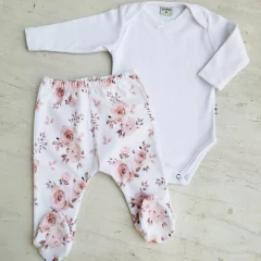 Conjunto Body y ranita algodón