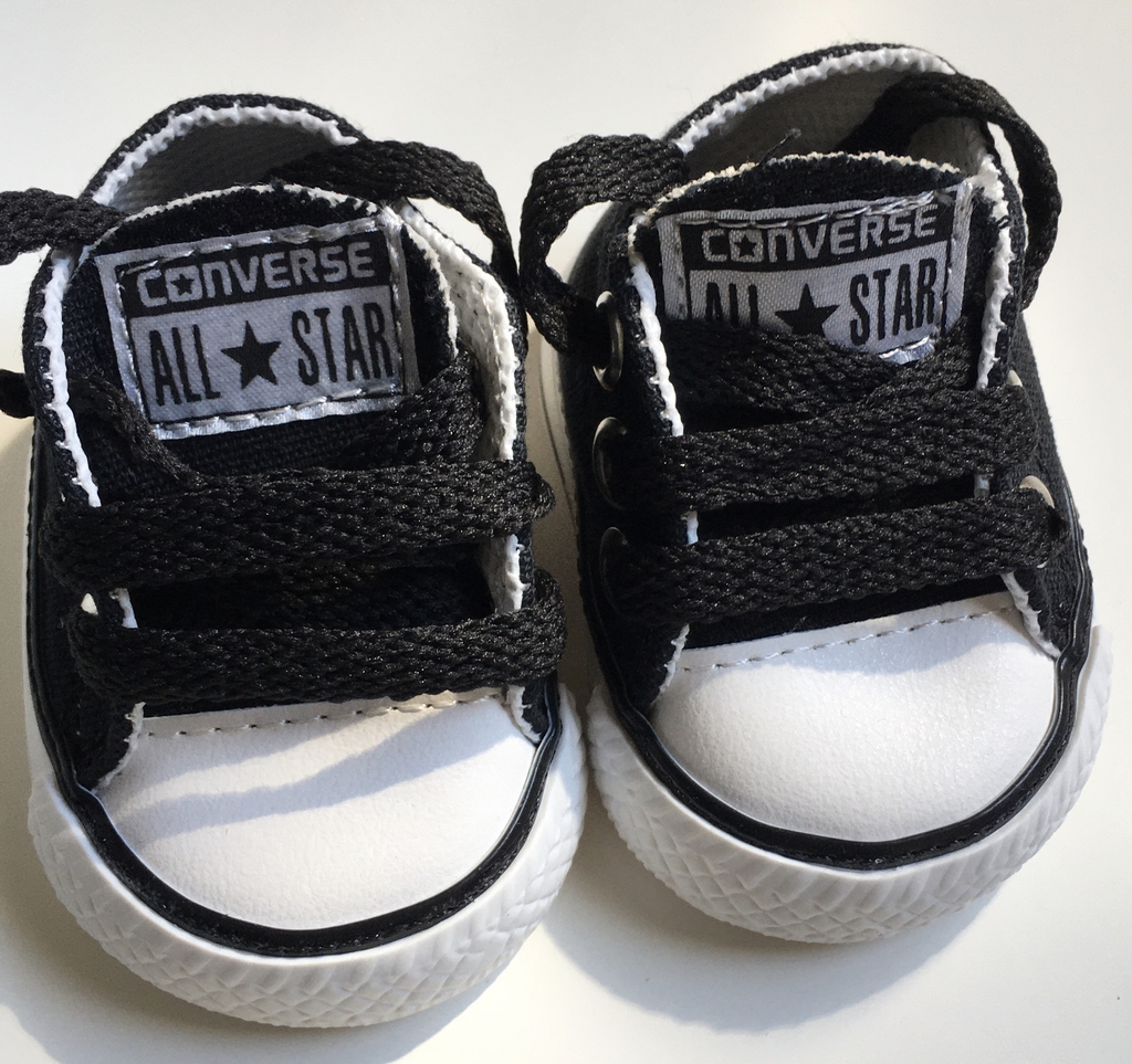 Zapatillas simil converse negras - iaia bebés
