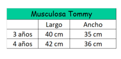 Musculosa Tommy - iaia bebés