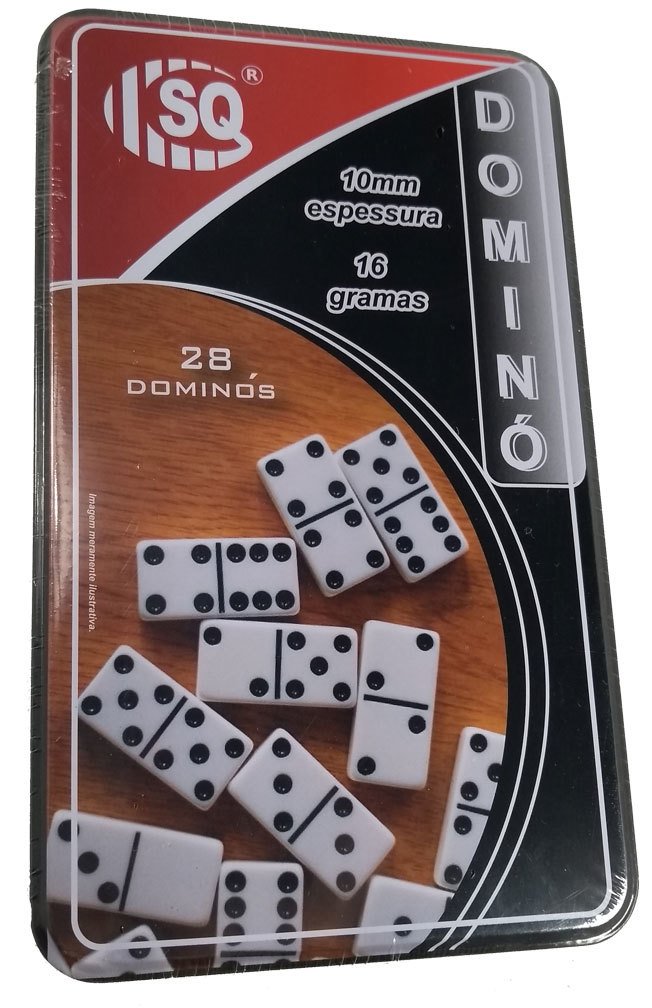 Jogo Domino Profissional Melamina 28 Peças Colorido LK-510F - LuaTek