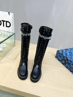 bota coturno cadarço replica louis vuitton