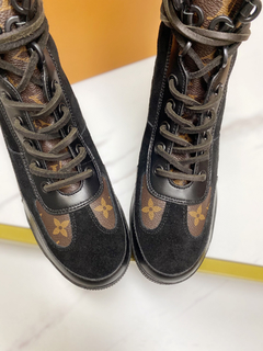 Auténticos Louis Vuitton Counter LV Botas Cortas Calcetines De