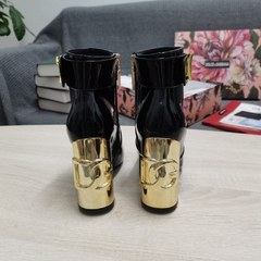 Bota Sem Salto Spike Dourado LV Lys Shoetique