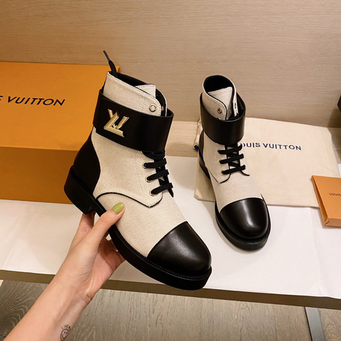 bota coturno cadarço replica louis vuitton