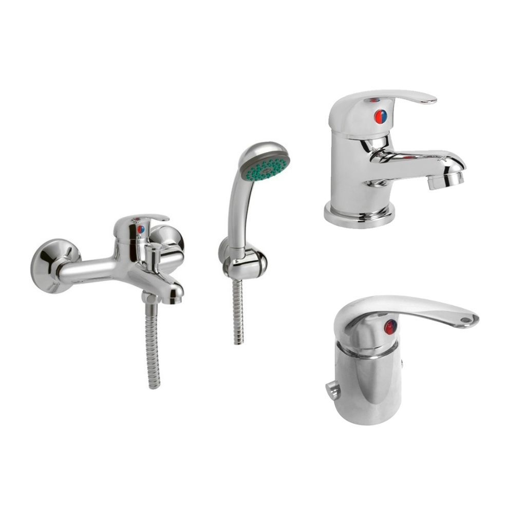 GRIFERIA LUGO LAVATORIO BIDET DUCHA EXTERIOR PEIRANO