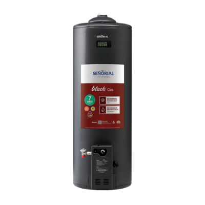 TERMOTANQUE A GAS 110 LTS SEÑORIAL BLACK