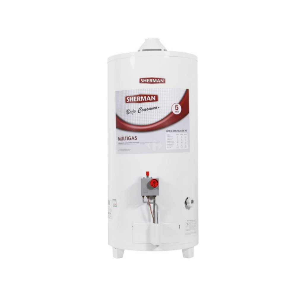 TERMOTANQUE MULTIGAS 80 LTS SHERMAN PIE