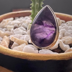 Anillo de plata y amatista - comprar online