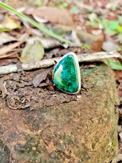 Anillo de plata y Crisocola - comprar online