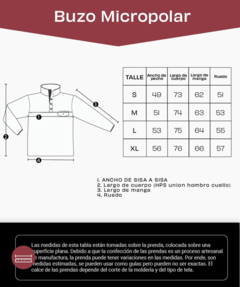 BUZO DE MICROPOLAR ESTAMPADO SALMON - comprar online