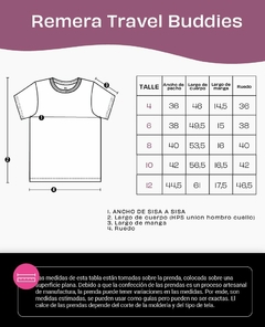 REMERA TRAVEL BUDDIES KIDS ROJO - tienda online