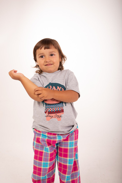 Remera Cozy Kids Gris Melange - Iguazú Timbó arte