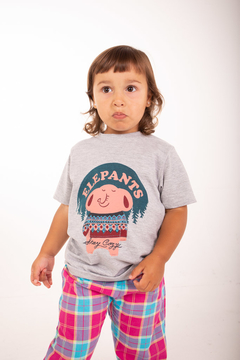 Remera Cozy Kids Gris Melange