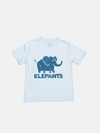 Remera Elefante Kids Celeste c/azul