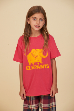 REMERA ELEFANTE KIDS FUCSIA