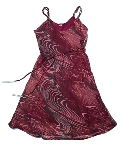 Vestido de gasa estampado