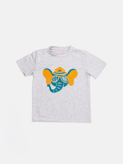 Remera Guarda Parque Kids Gris Melange