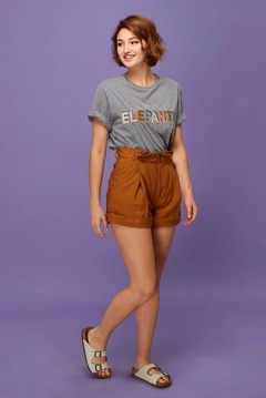 REMERA HEY ELEPANTS GRIS MELANGE en internet