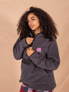 Buzo polar ELEPANTS liso gris topo - tienda online