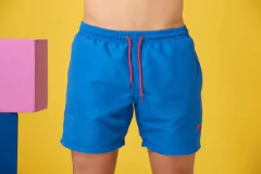 TRAJE DE BAÑO HARRY AZUL LISO - comprar online
