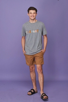 REMERA HEY ELEPANTS GRIS MELANGE - Iguazú Timbó arte