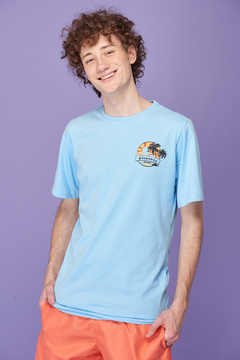 REMERA SOLE CELESTE