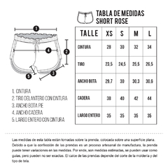 Short de fibrana Rose blanco - Iguazú Timbó arte