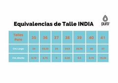 SANDALIA INDIA NALINI PURO - Iguazú Timbó arte