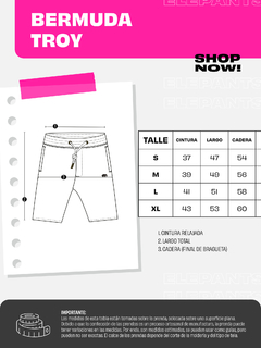 BERMUDA TROY 712 NEGRO - tienda online