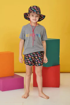 TRAJE DE BAÑO ELEPANTS KIDS PECES NEGRO - comprar online
