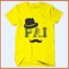 Camiseta Pai - Bigode e cartola