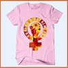 Camiseta Abaixo o patriarcado - flores vermelhas e amarelas - comprar online