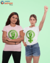 Camiseta Abaixo o patriarcado - verde