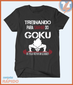 Camiseta Treinando para ganhar do Goku