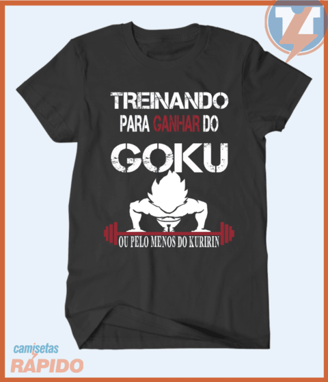 camisa treinando para ganhar do goku